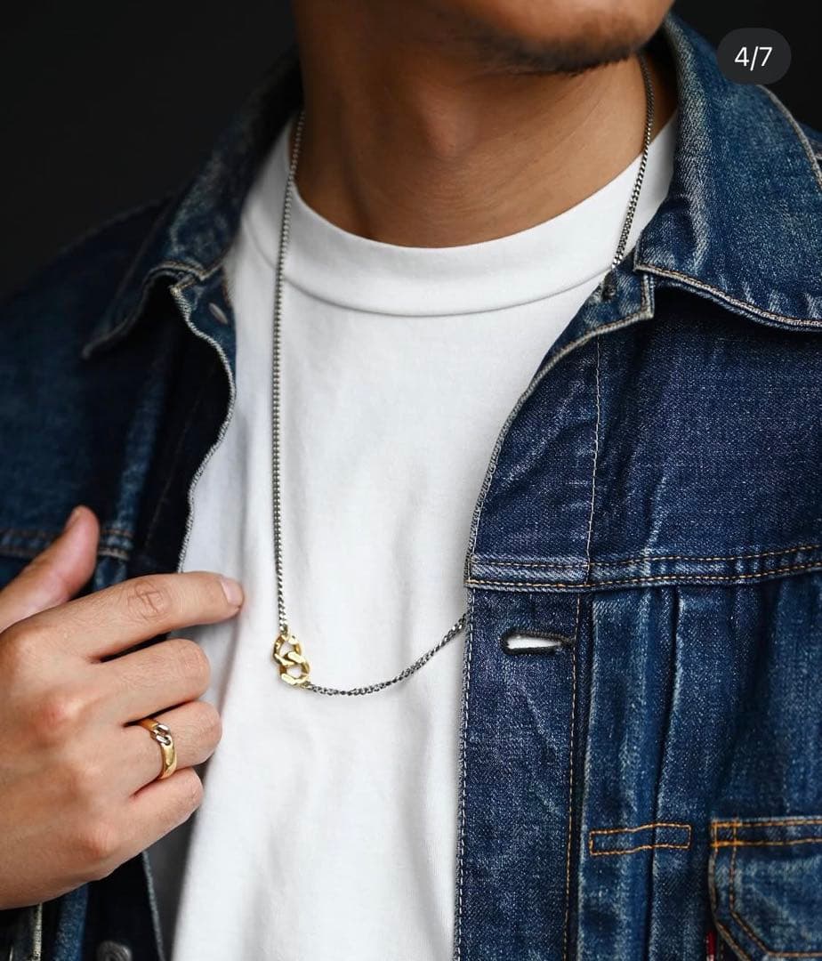 BUNNEY Chain w/Curb Clasp S 喜平チェーンネックレス