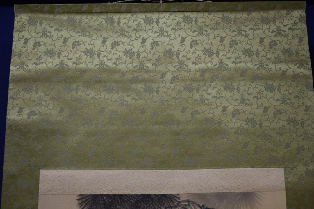 真作/新谷鐵僊/鐵/鉄仙/猛虎図/布袋屋掛軸HJ-909 - メルカリ