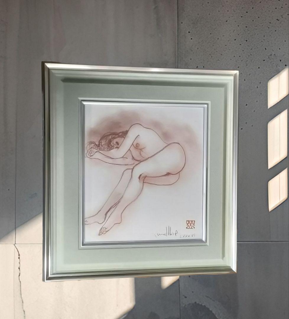 古沢岩美直筆デッサン　「裸婦」池袋モンパルナス