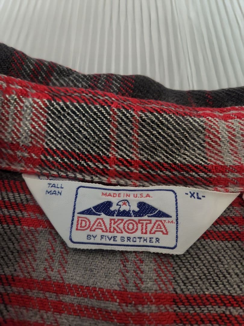交渉中80sDAKOTAbyファイブブラザーウェスタンネルシャツ好配色USA 製