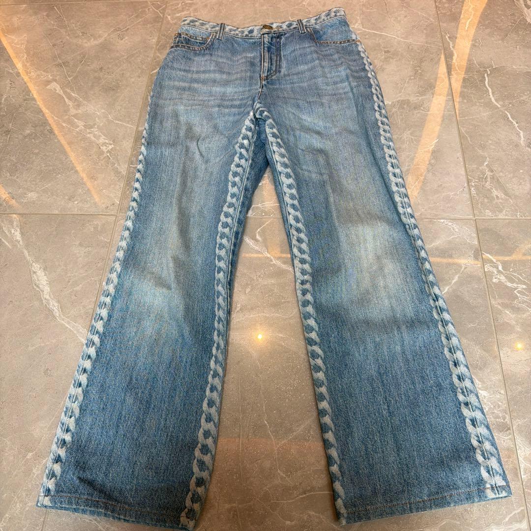 CHANEL ライトブルーデニムパンツ　36