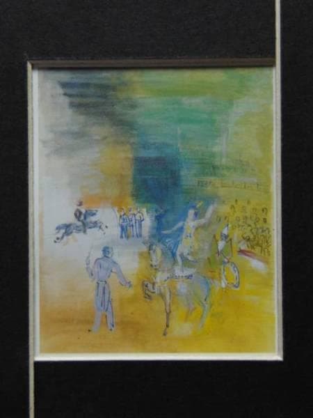 ジャン・デュフィ、「L'ECUYERE」、海外版超希少レゾネ、新品額付