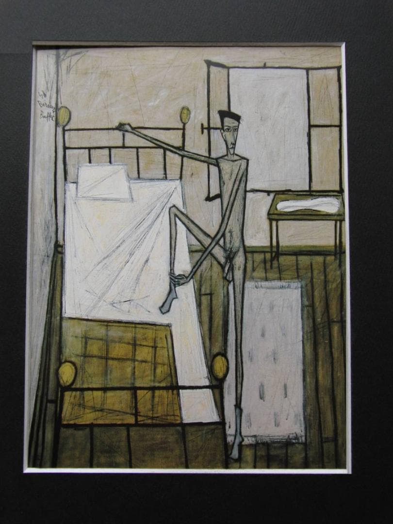 ベルナール・ビュッフェ、【Homme nu dans la chambre】