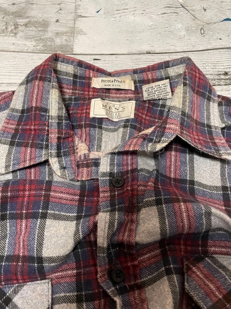 80～90s Sears シアーズ プリント ネルシャツ USA製 プリネル L - メルカリ