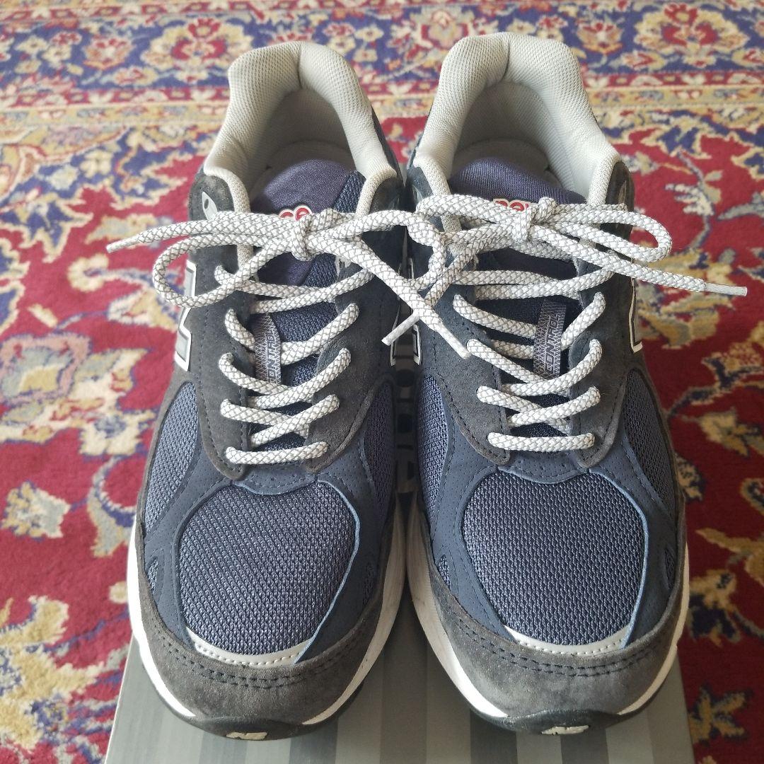 【美品】ニューバランス990 v3 navy 27cm