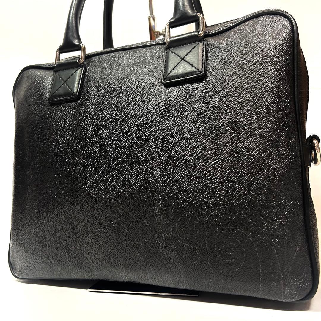 美品✨エトロ ブリーフケース ビジネスバッグ ペイズリー柄 黒