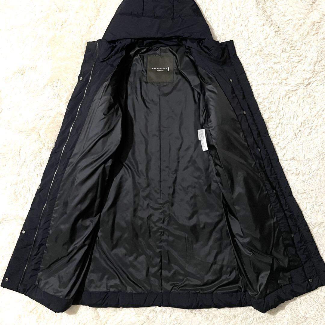 極美品】マッキントッシュロンドン ロングダウンコート ブラック 38 M