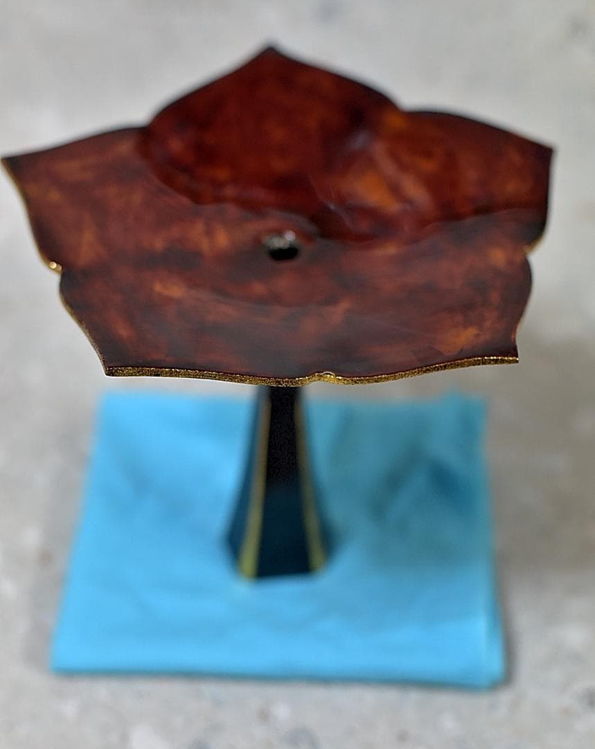 輪花，一輪挿し、花瓶【極上品】池ノ浦大〇作　共箱 レンギョウとコチョウランの花瓶挿し（3点セット） 一輪挿し・花瓶