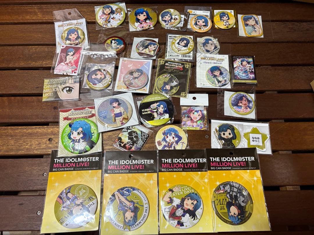 アイドルマスター ミリオンライブ! 七尾百合子 缶バッジ 30個 アイドルマスター ミリオンライブ！ プロデューサーさんに感謝の七尾
