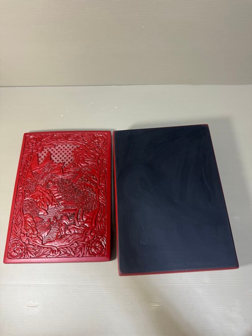 2266 昭和レトロ 仙台堆朱 漆塗り 筆箱 文箱 小物入れ 未使用 - メルカリ