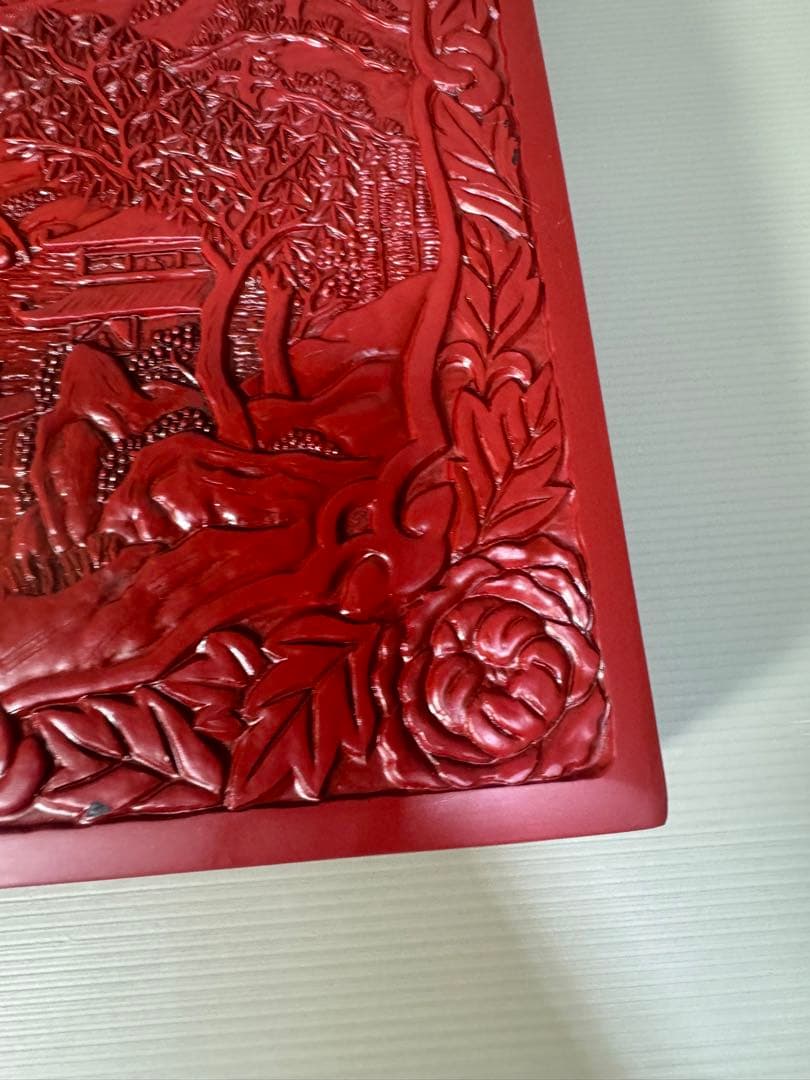 2266 昭和レトロ 仙台堆朱 漆塗り 筆箱 文箱 小物入れ 未使用 - メルカリ