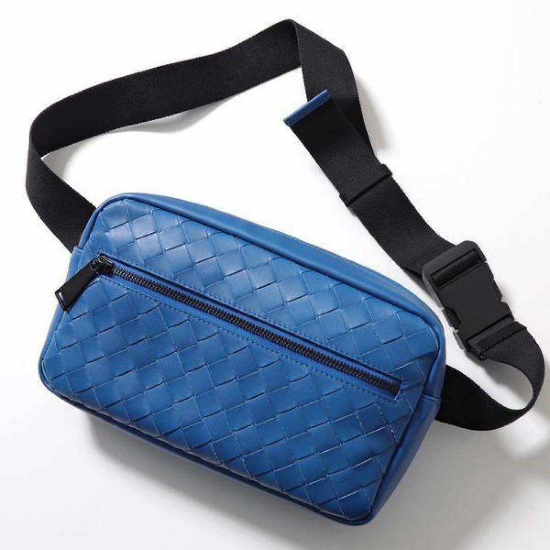 ボッテガヴェネタ ボディバッグ/ベルトバッグ/ウエストバッグ メンズ ブルー