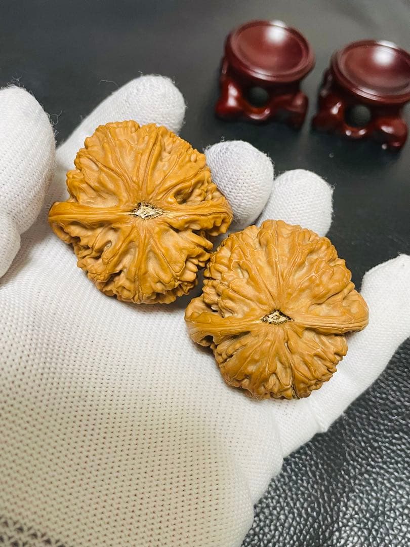 No.535 ❤️遊ぶクルミ 文玩核桃 精配球形水龙纹核桃 - メルカリ