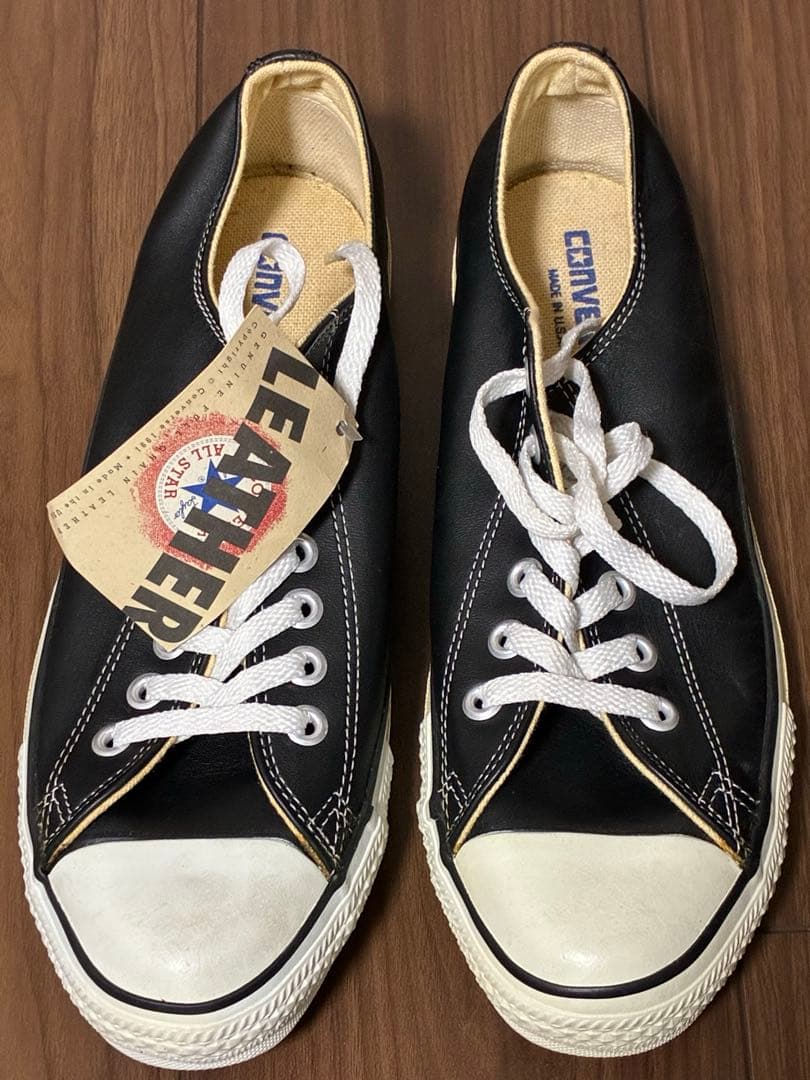 デッドストック ヴィンテージ コンバースオールスター レザー　8.5 27.0