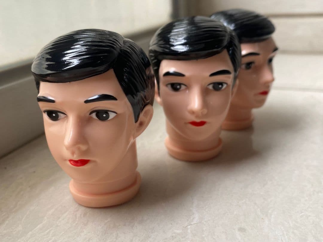 ソフビ マスク 頭部 3つ セット面取れ