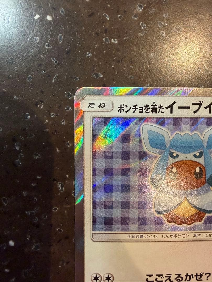 状態C ポケカ ポケモンカード ポンチョを着たイーブイ グレイシア