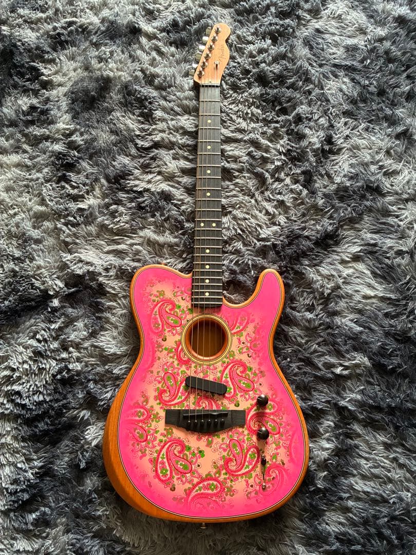 ギター Fender USA Acoustasonic Pink Paisley