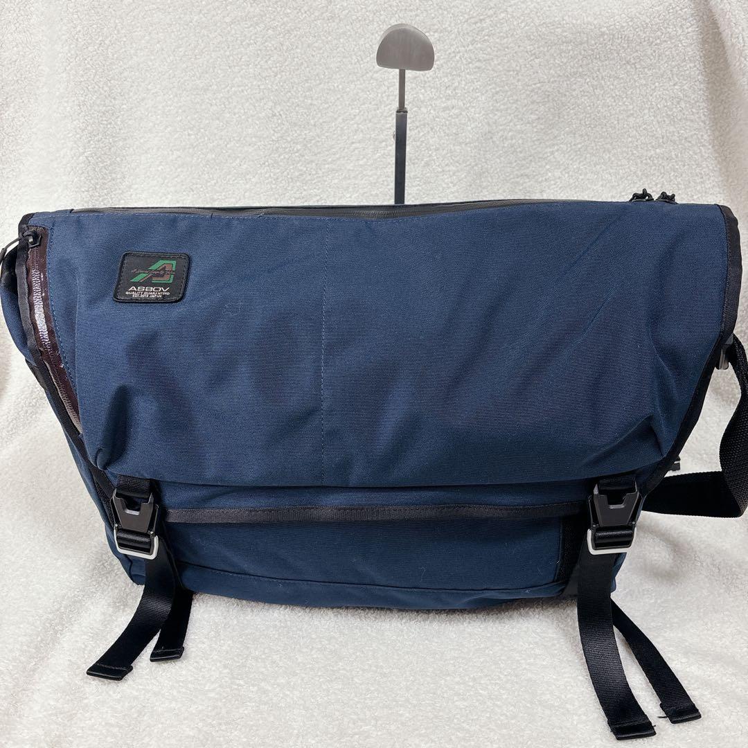 【極美品】AS2OV 330×1100D メッセンジャーバッグ　ネイビー　大容量