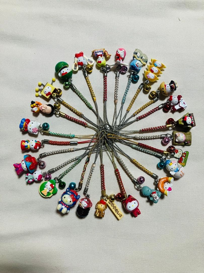 ハローキティ ご当地限定根付けストラップ 25個セット