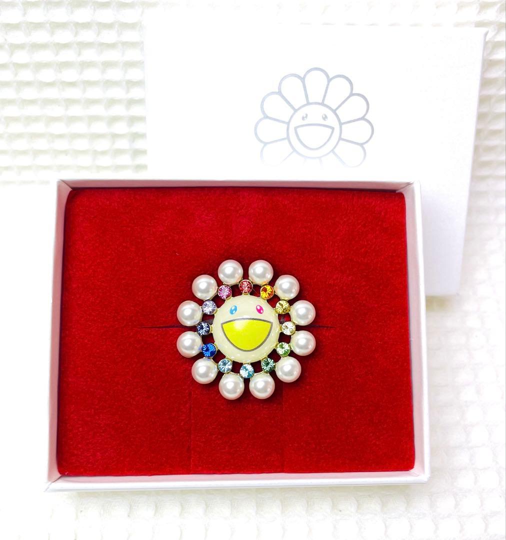 liquem リキュエム×村上隆　パールフラワー　ピンズ　ブローチ　カイカイキキ