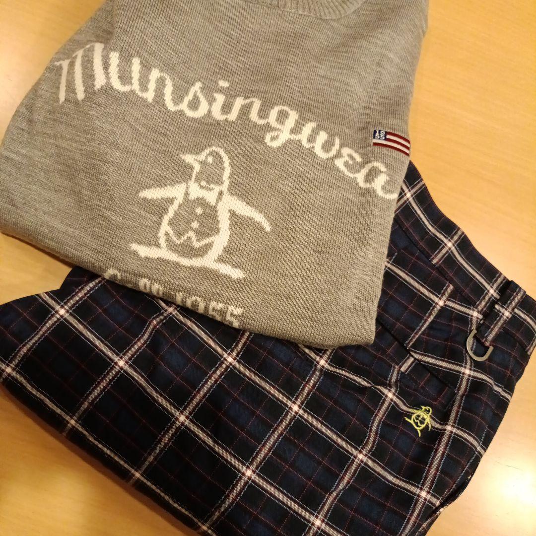 マンシングウェアセット　ニットとパンツ