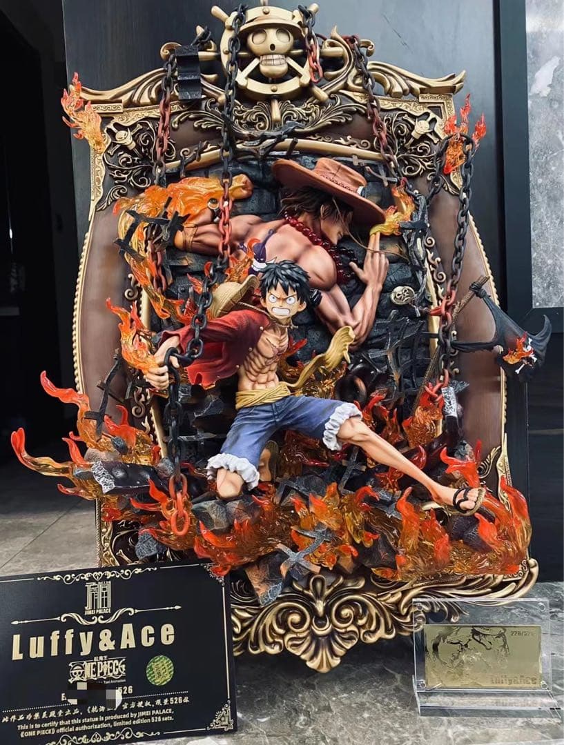 ワンピース エース vs ルフィ ガレージキット ガレキ スタチュー①