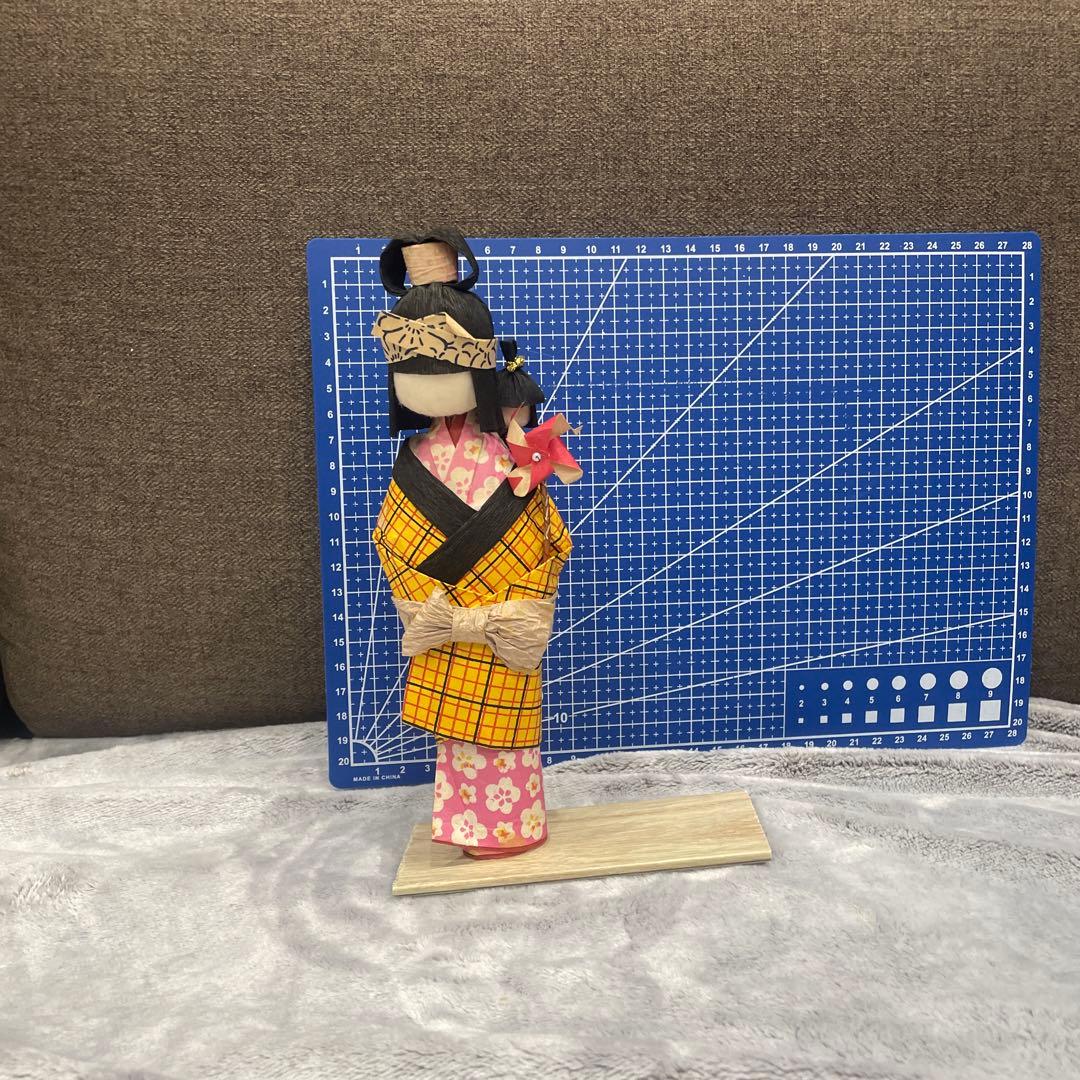 和紙人形 伝統工芸品 人形 和紙 アンティーク 昭和レトロ - メルカリ