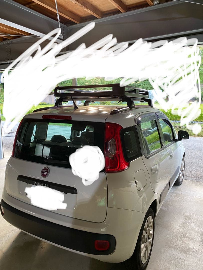 M*ム様 フィアット パンダ 純正ルーフラック　アルミラック付き