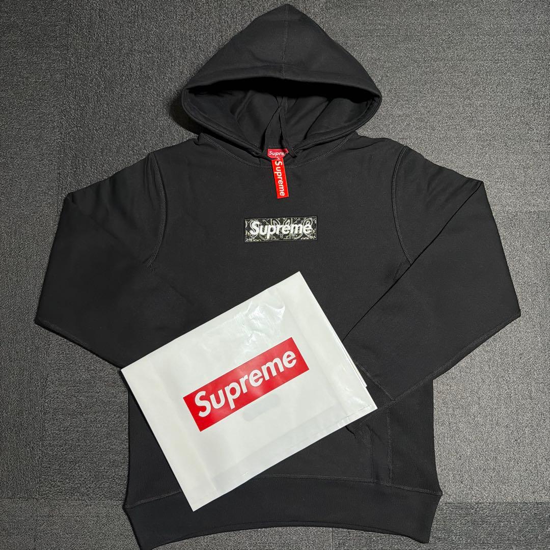 トップス Supreme Bandana Box Logo Hooded M