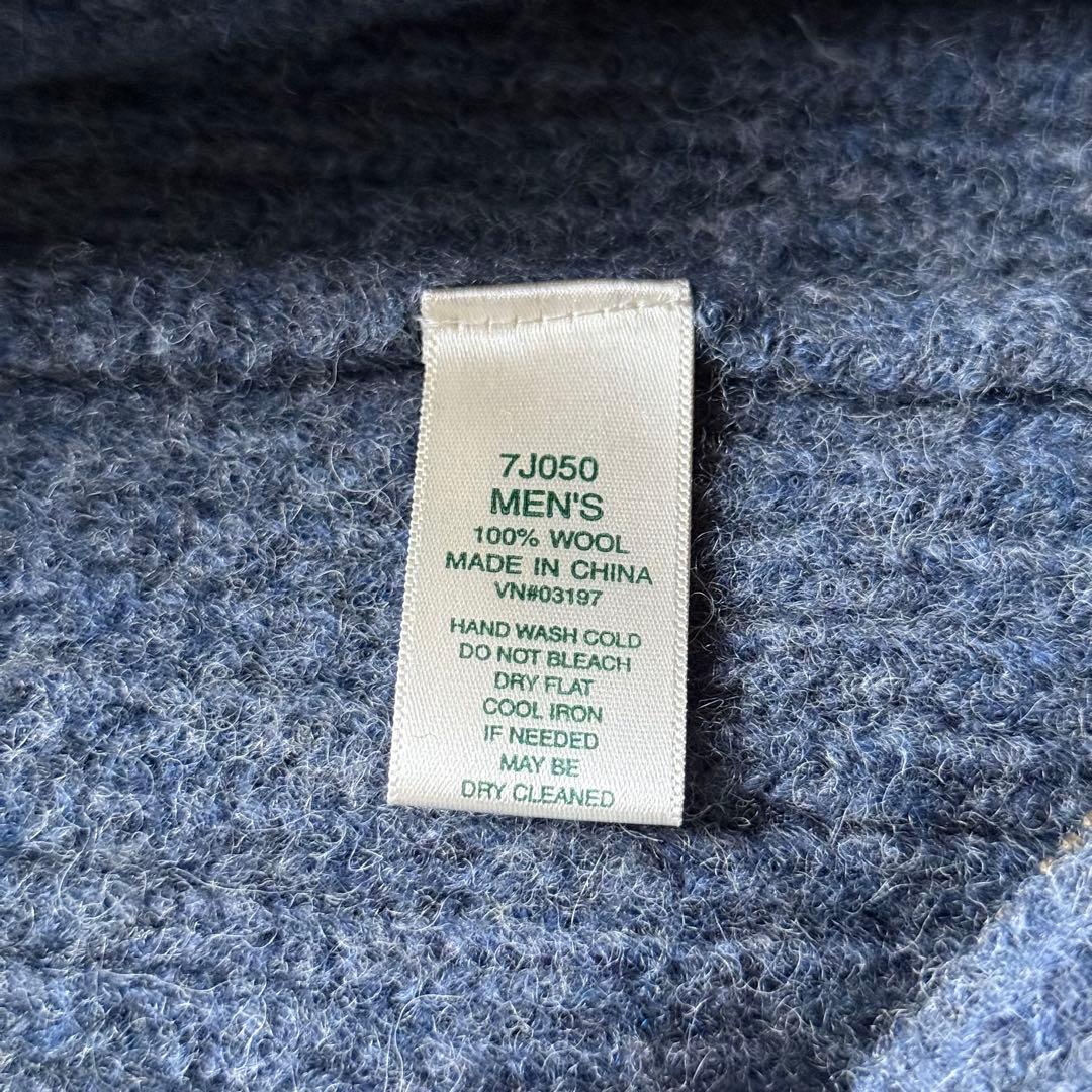 l.l.bean ダークブルードライバーズニットセーター