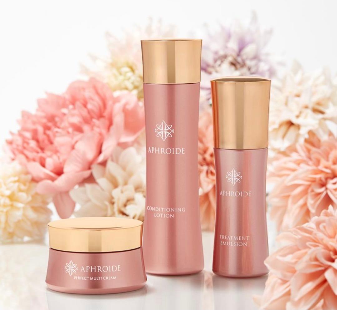 新品 アフロイデ コンディショニングローションと乳液とマルチクリーム 3点セット