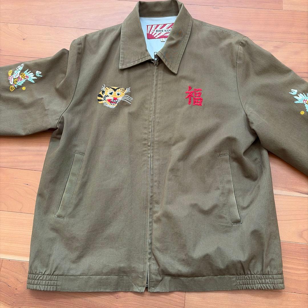 【年末値下げ中】HOUSTON ベトジャン Lサイズ オリーブ色