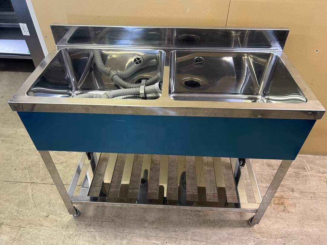 2槽シンク 1000x450x800(+90) ②