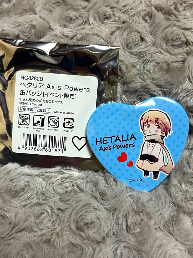 ◇ ヘタリア／ハート型缶バッジ ◇ ロシア 原作絵〈ヒサゴ〉 イベント