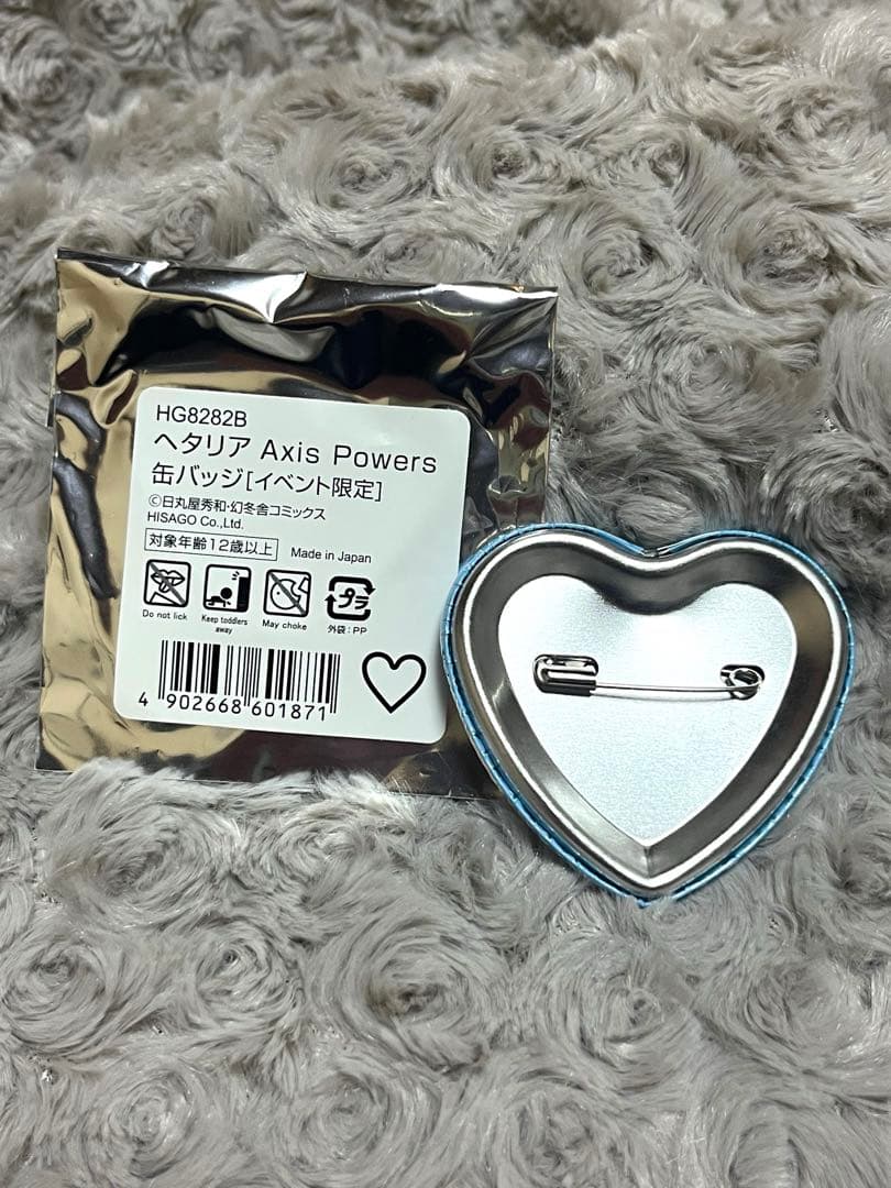 ◇ ヘタリア／ハート型缶バッジ ◇ ロシア 原作絵〈ヒサゴ〉 イベント