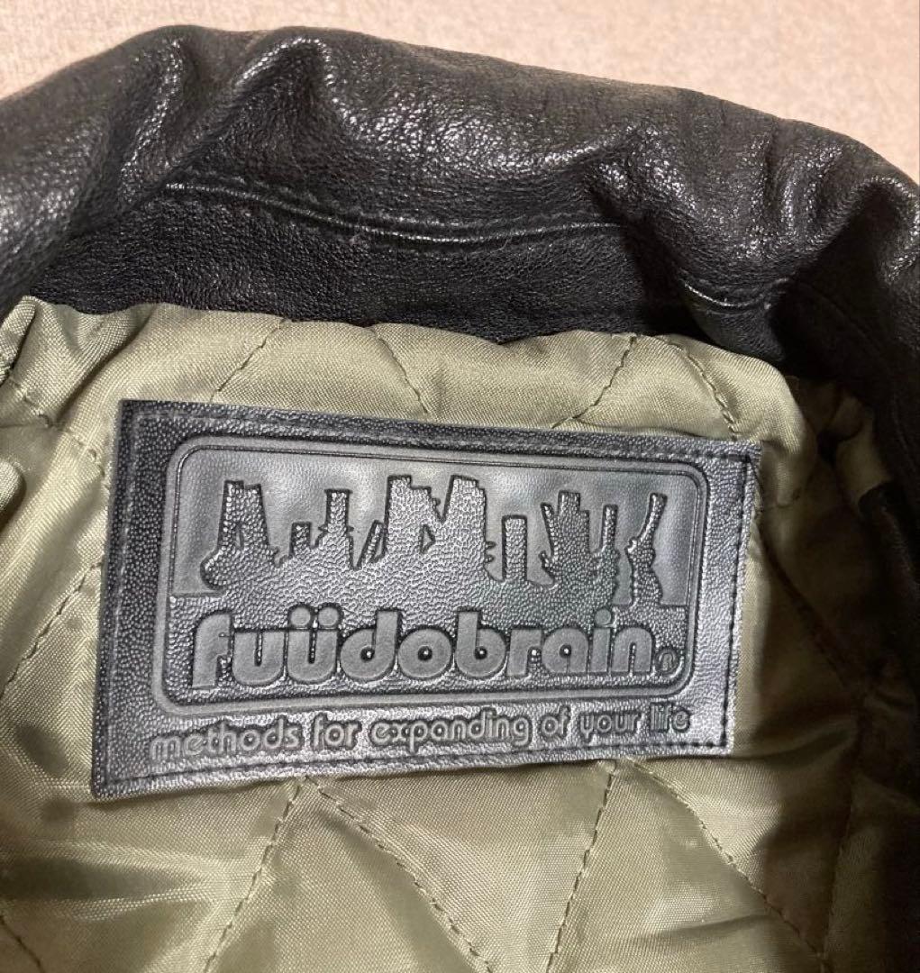 希少 美品 fuudobrain ツギハギ 本革 シングルライダースジャケット