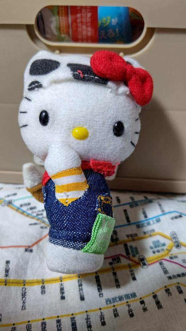 清里バージョン　ハローキティぬいぐるみS キーホルダー　サンリオ　平成　希少