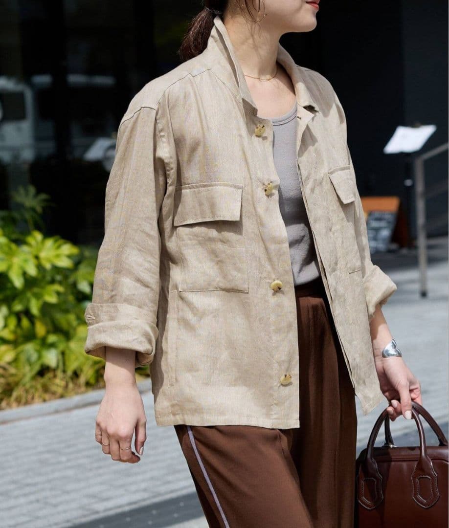 JOURNAL STANDARD　リネンミリタリージャケット