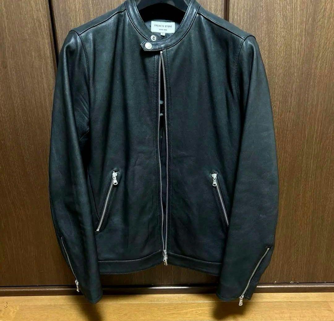 フリークスストア　シングルライダース　ジャケット FREAK'S STORE/Calf Leather ミニマル シングル ライダースジャケット
