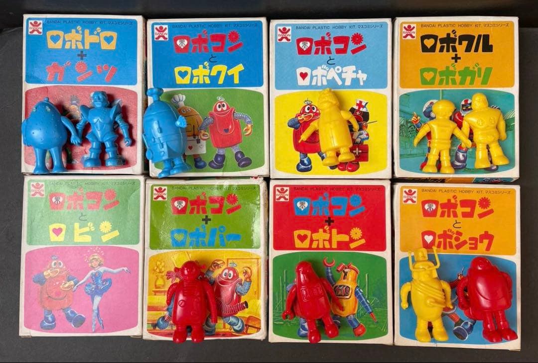 旧バンダイ　ロボコン　ミニ　プラモデル　10体　箱付き