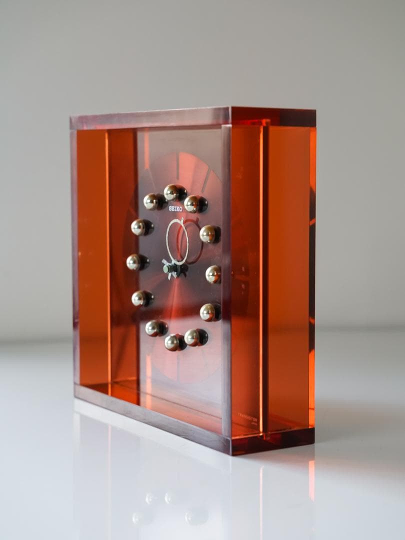 70's SEIKO スペースエイジ アクリル時計 ミッドセンチュリー - メルカリ