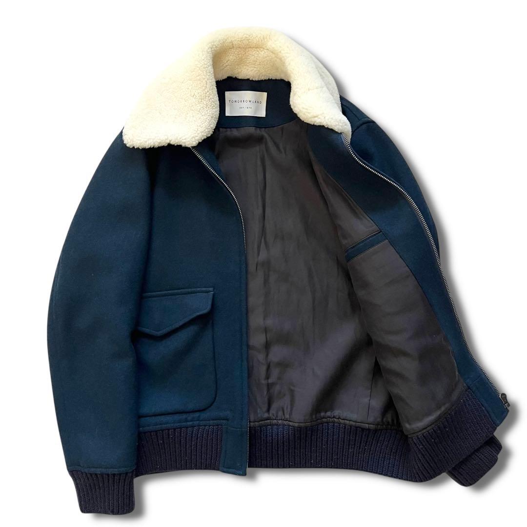 TOMORROW LAND カシミヤ ウール ムートン ジャケット L - メルカリ