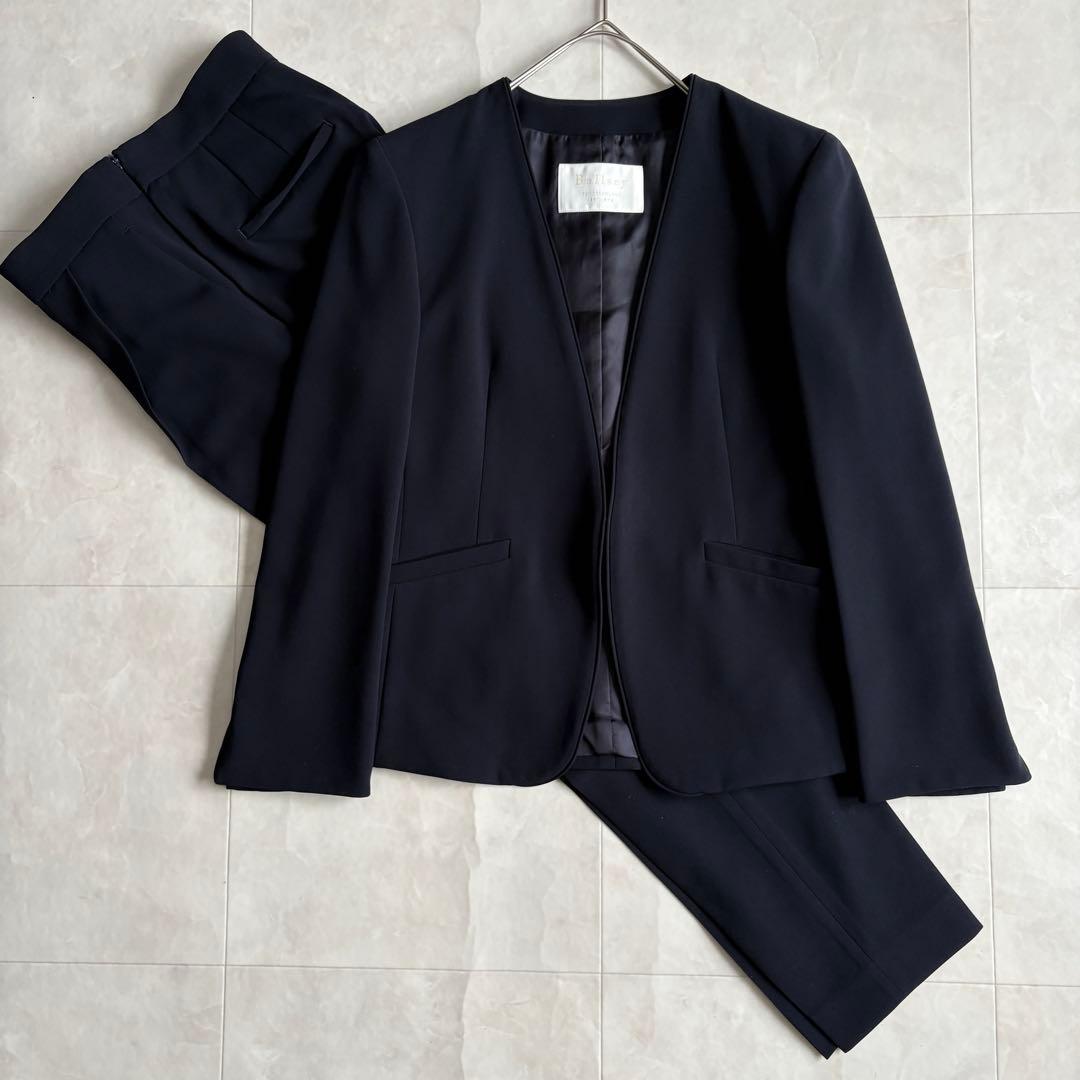 美品✨ Ballsey ドライダブルクロスセットアップ 紺 34 パンツスーツ