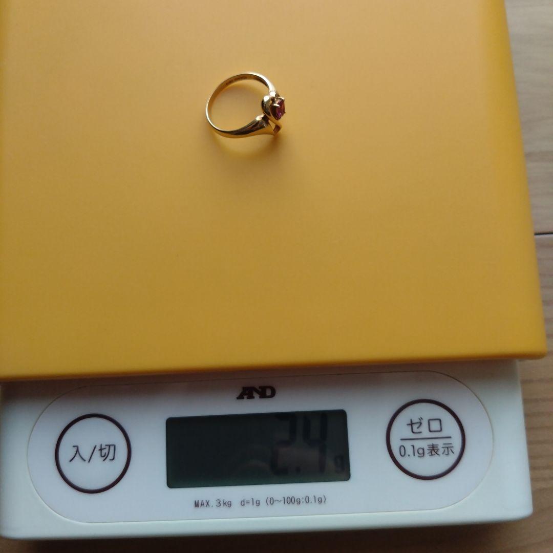K18 造幣局マーク 750 ルビー ダイヤ リング - メルカリ