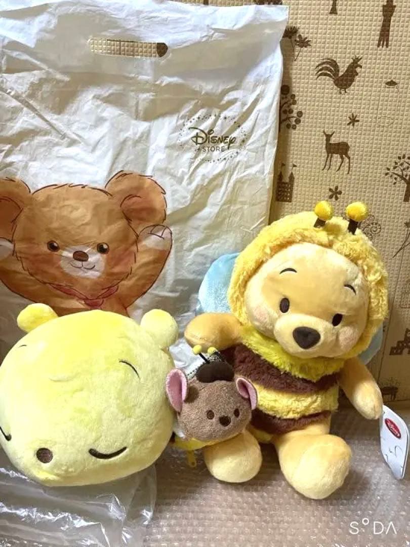 プーさんぬいぐるみ東京のディズニーストア購入新品未使用品まとめ売りレアグッズ