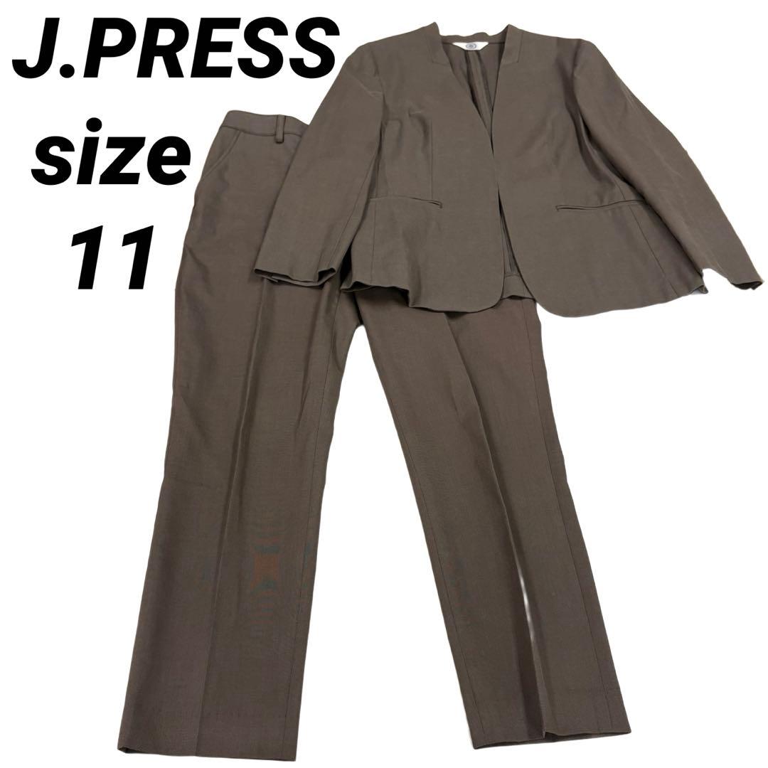 現行　美品　ジェイプレス セットアップ ノーカラー ワイドパンツ ベージュ11号 NYUZELESS】ワイドベイカーパンツ / J.PRESS MEN | ファッション通販