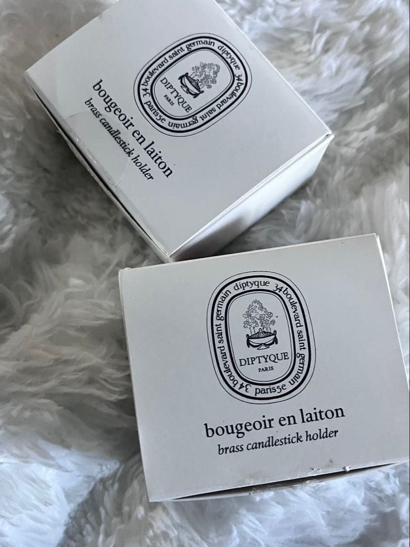 ディプティック テーパーキャンドルホルダー新品二つセット半額！ギフト