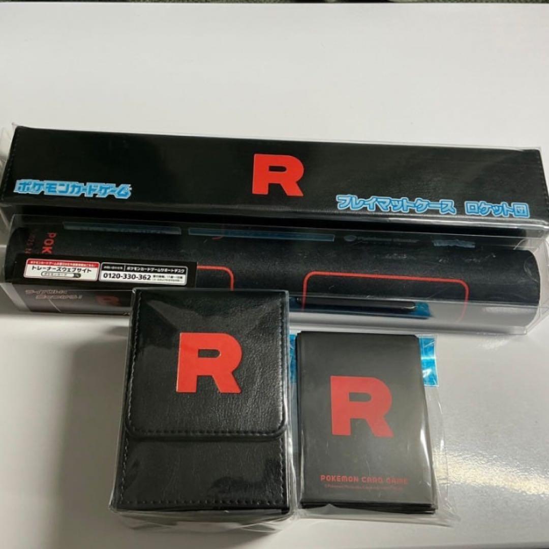 ポケモン ロケット団 プレイマット デッキケース デッキシールド 4点セット