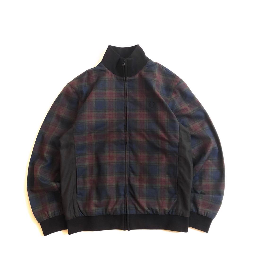 FRED PERRY タータン チェック ジップ スルー ジャケット ブルゾン