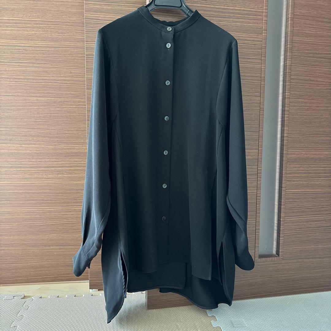 ENFÖLD エンフォルド 長袖バンドカラーシャツ